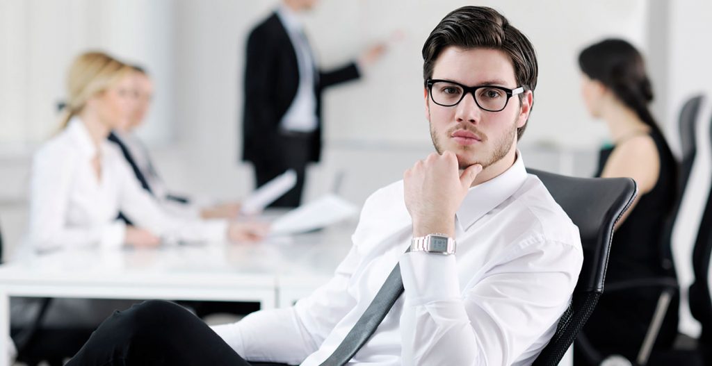 Image of a person in an office